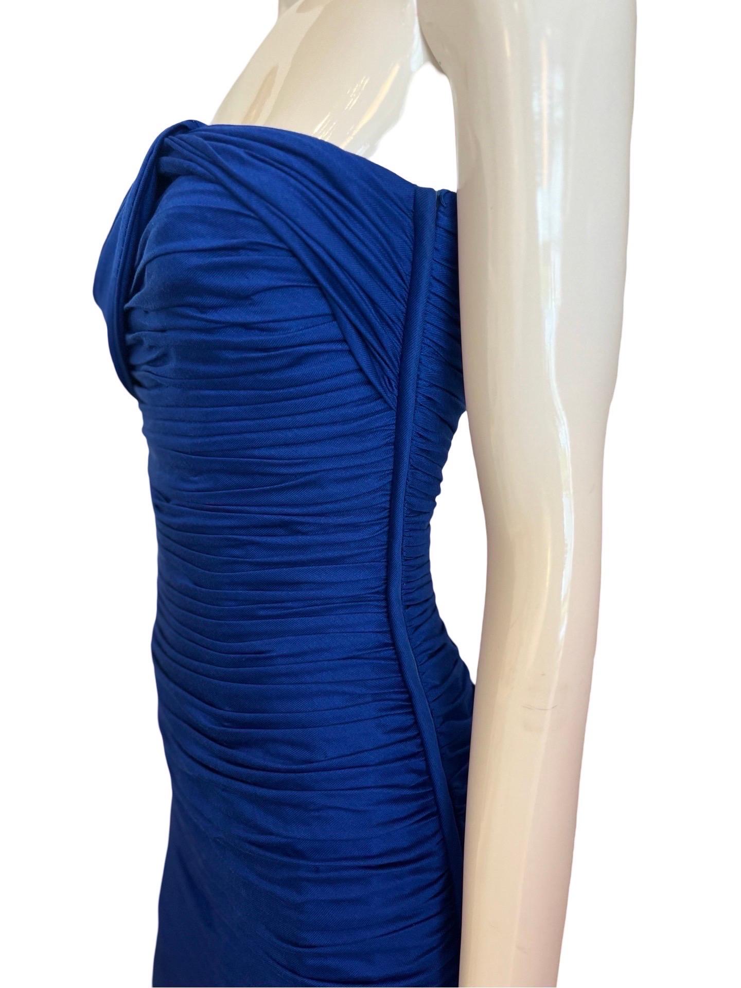 Vestido sin tirantes acanalado de punto Ungaro de los años 80 en Bueno estado para la venta en Miami, FL