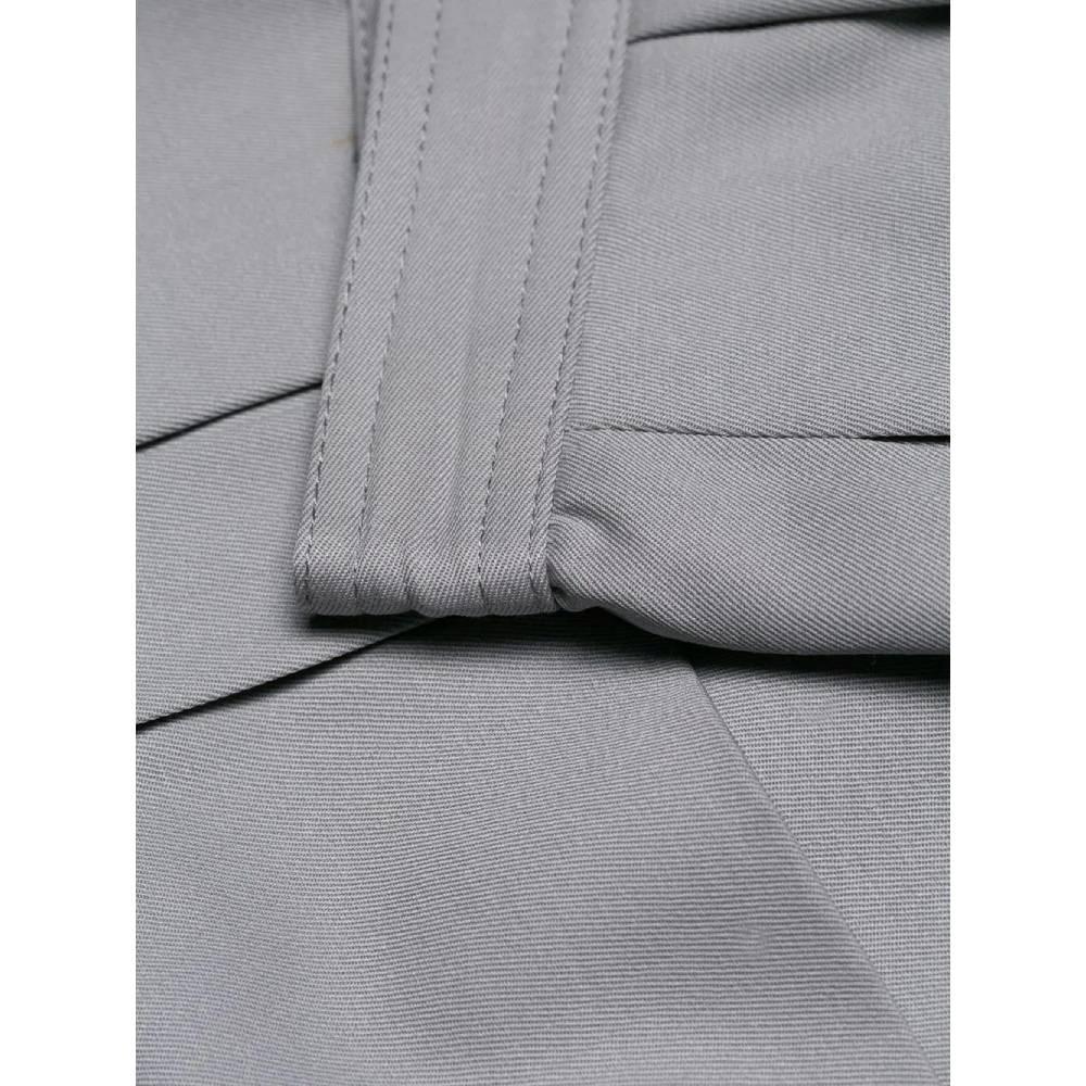 80s Valentino Vintage mini grey wool skirt 5