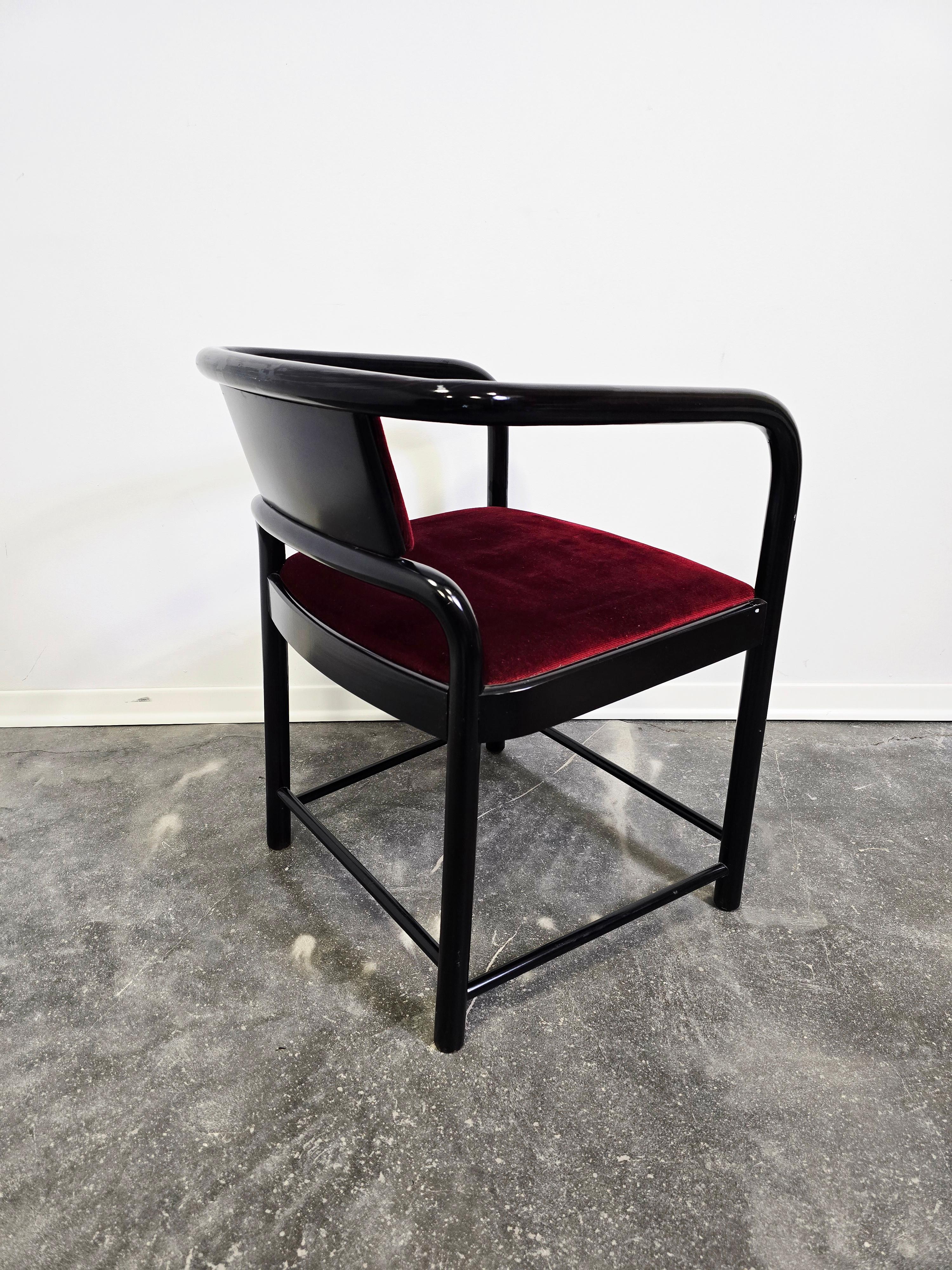 Sillón de terciopelo años 80 Terciopelo en venta