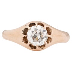 .81 Carat Diamond Yellow Gold Engagement Ring