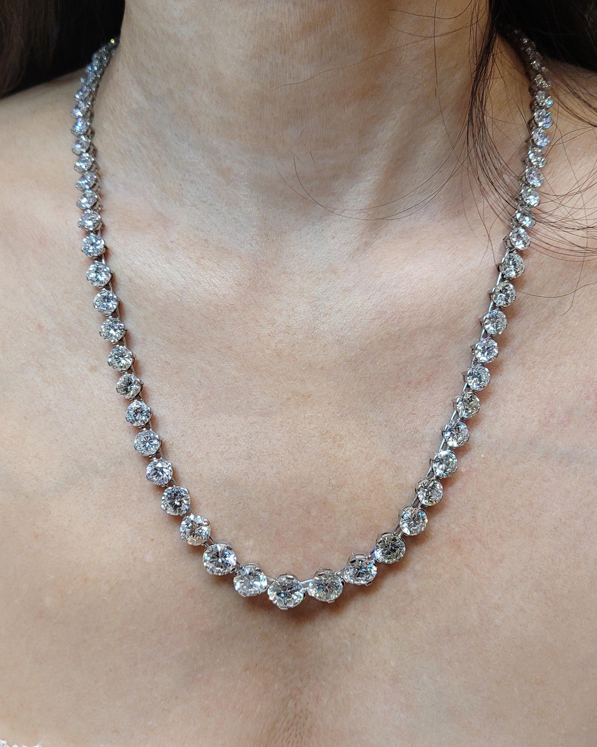 vintage tennis necklace