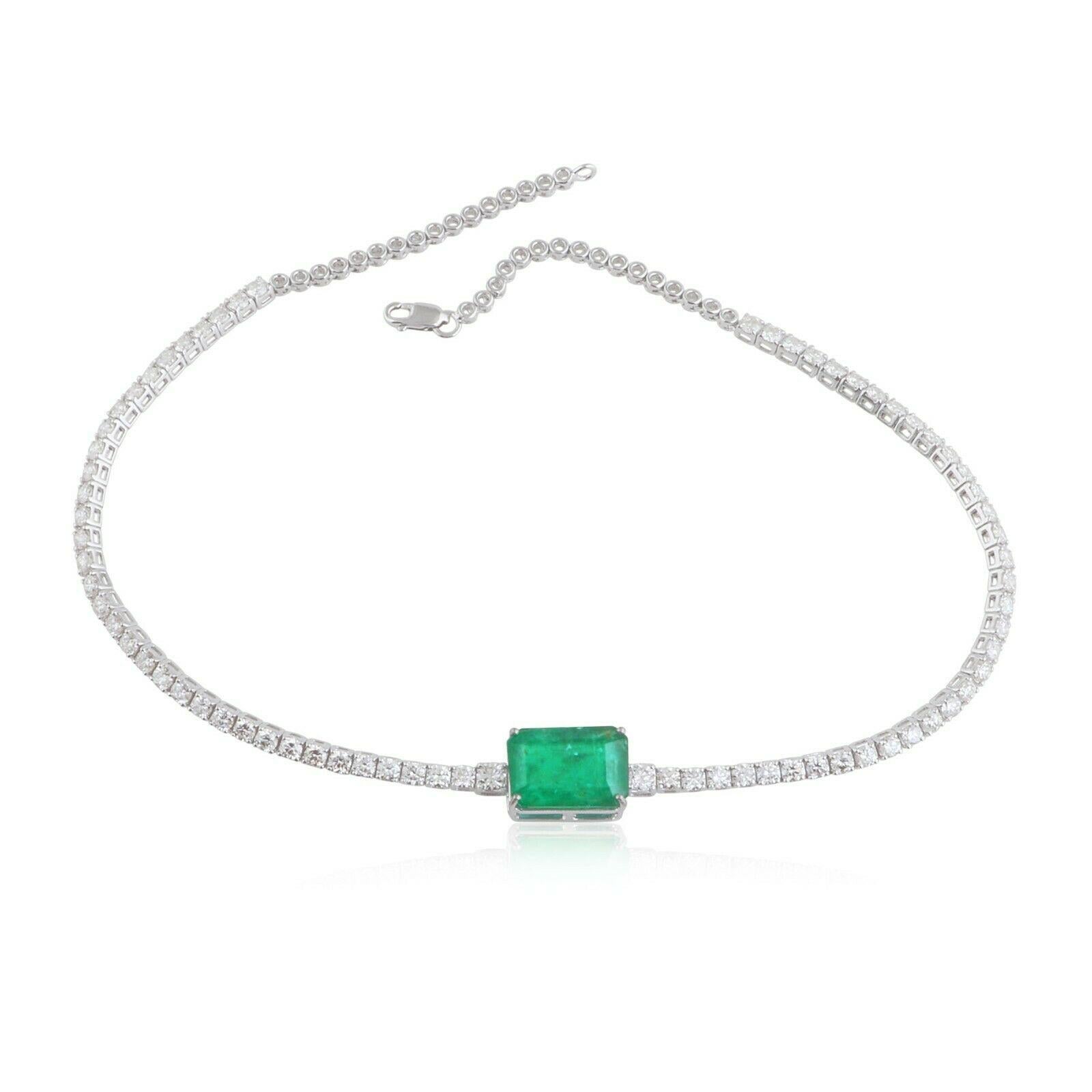 emerald collar necklace