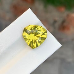 8,10 Karat natürlicher loser Zitronenquarz Herzform Edelstein