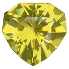 8.10 Carat Natural Loose Lemon Quartz Heart Shape Gem