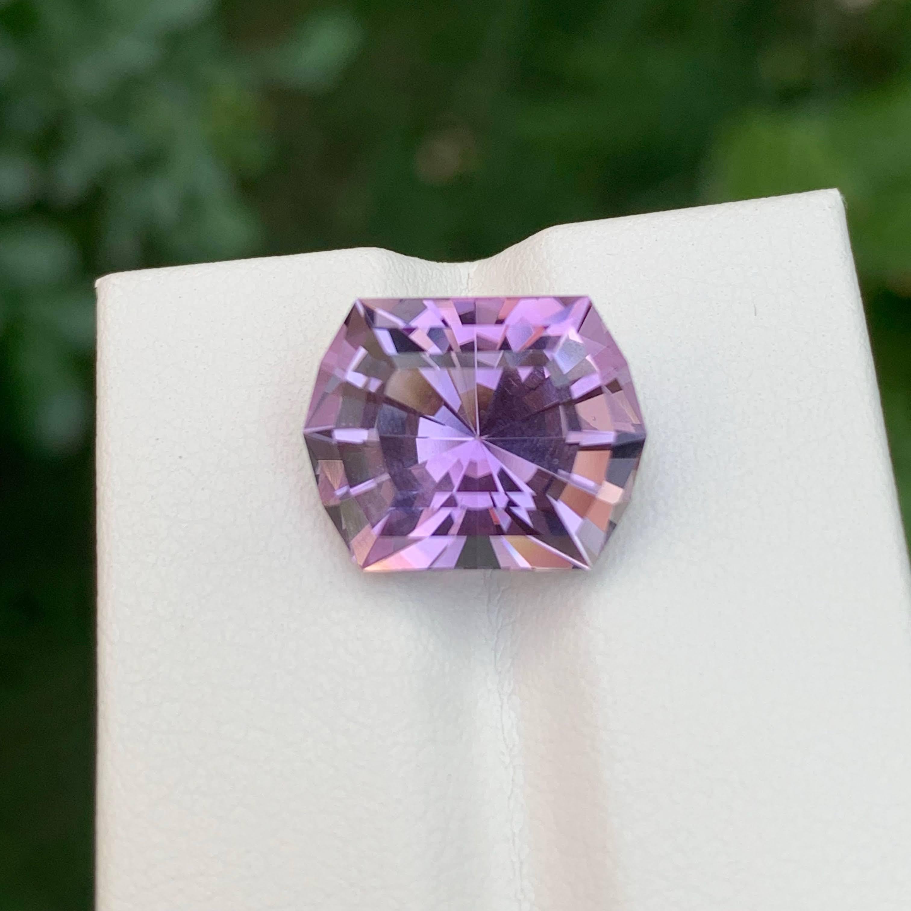 8,10 Karat Natürlicher Lila Amethyst im Präzisionsschliff Brasilianischer Edelstein (Gemischter Schliff) im Angebot