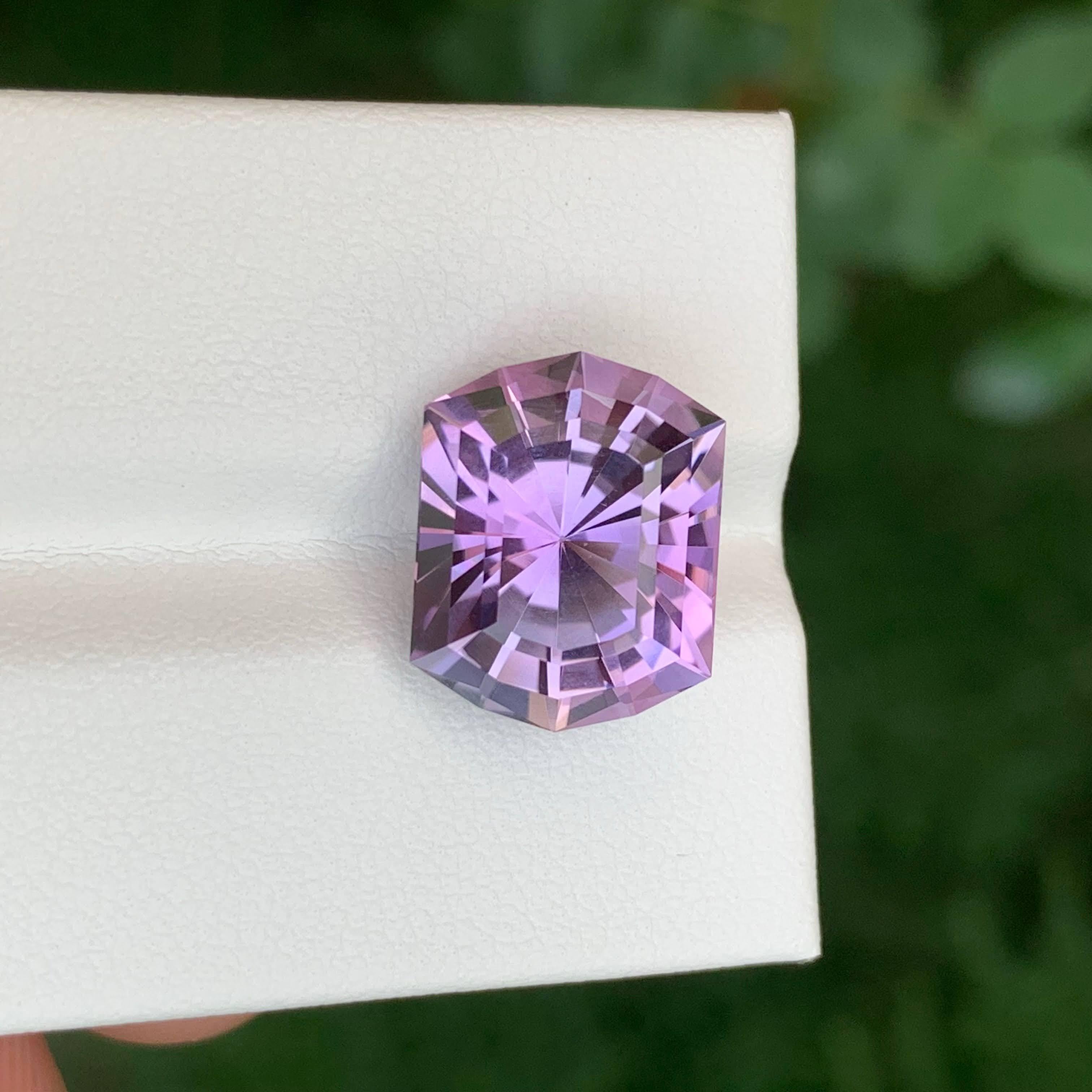 8,10 Karat Natürlicher Lila Amethyst im Präzisionsschliff Brasilianischer Edelstein für Damen oder Herren im Angebot