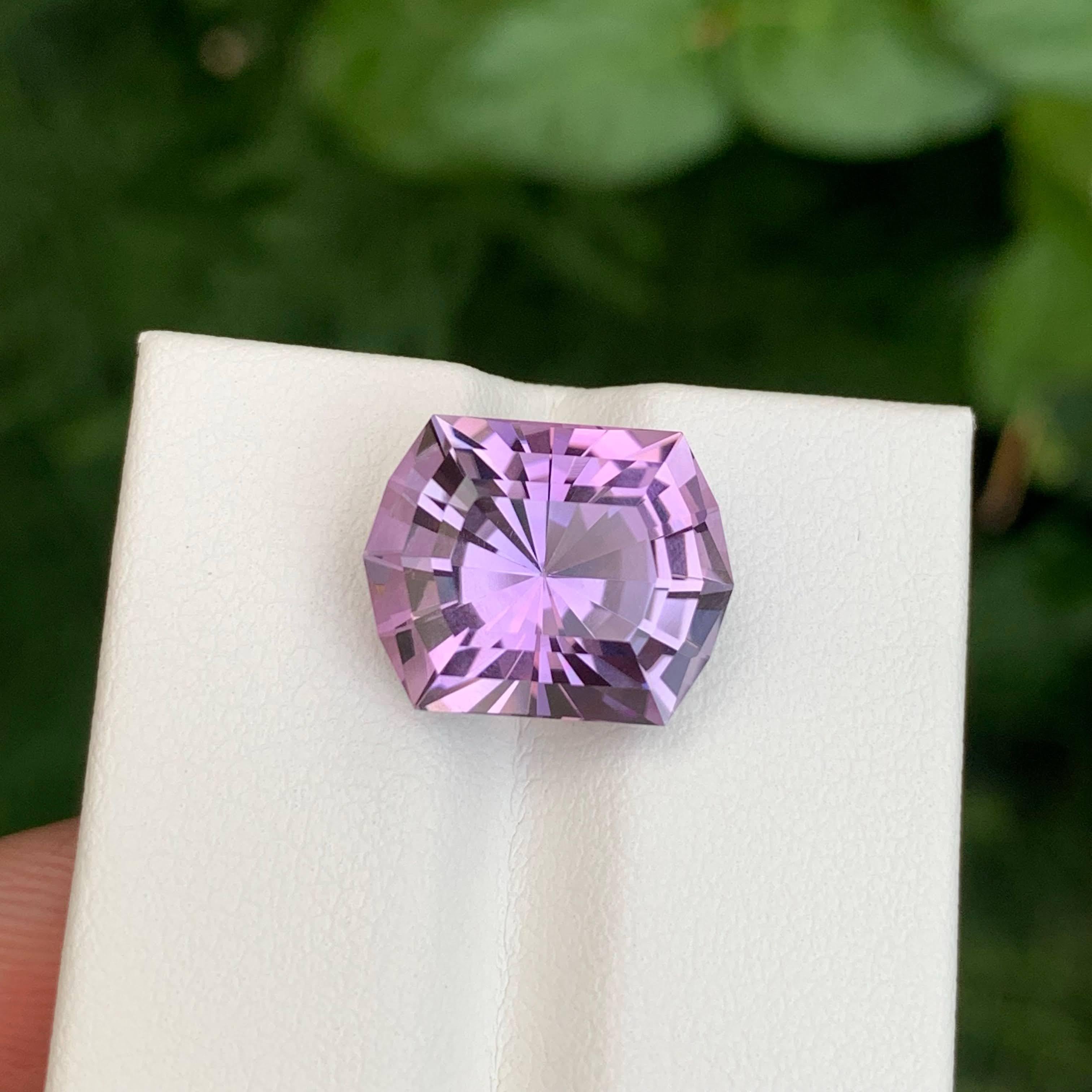 8,10 Karat Natürlicher Lila Amethyst im Präzisionsschliff Brasilianischer Edelstein im Angebot 1