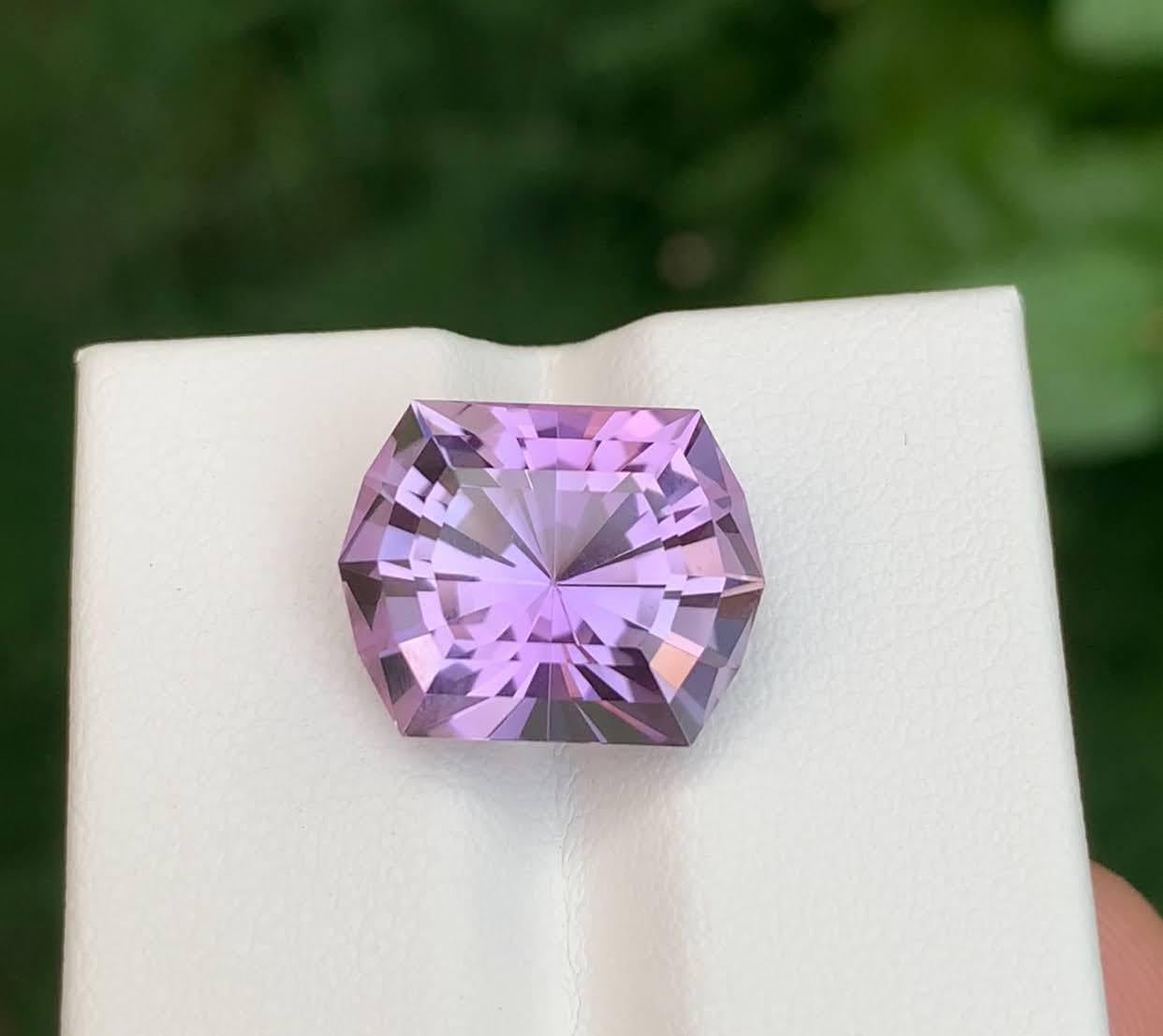8,10 Karat Natürlicher Lila Amethyst im Präzisionsschliff Brasilianischer Edelstein im Angebot 3