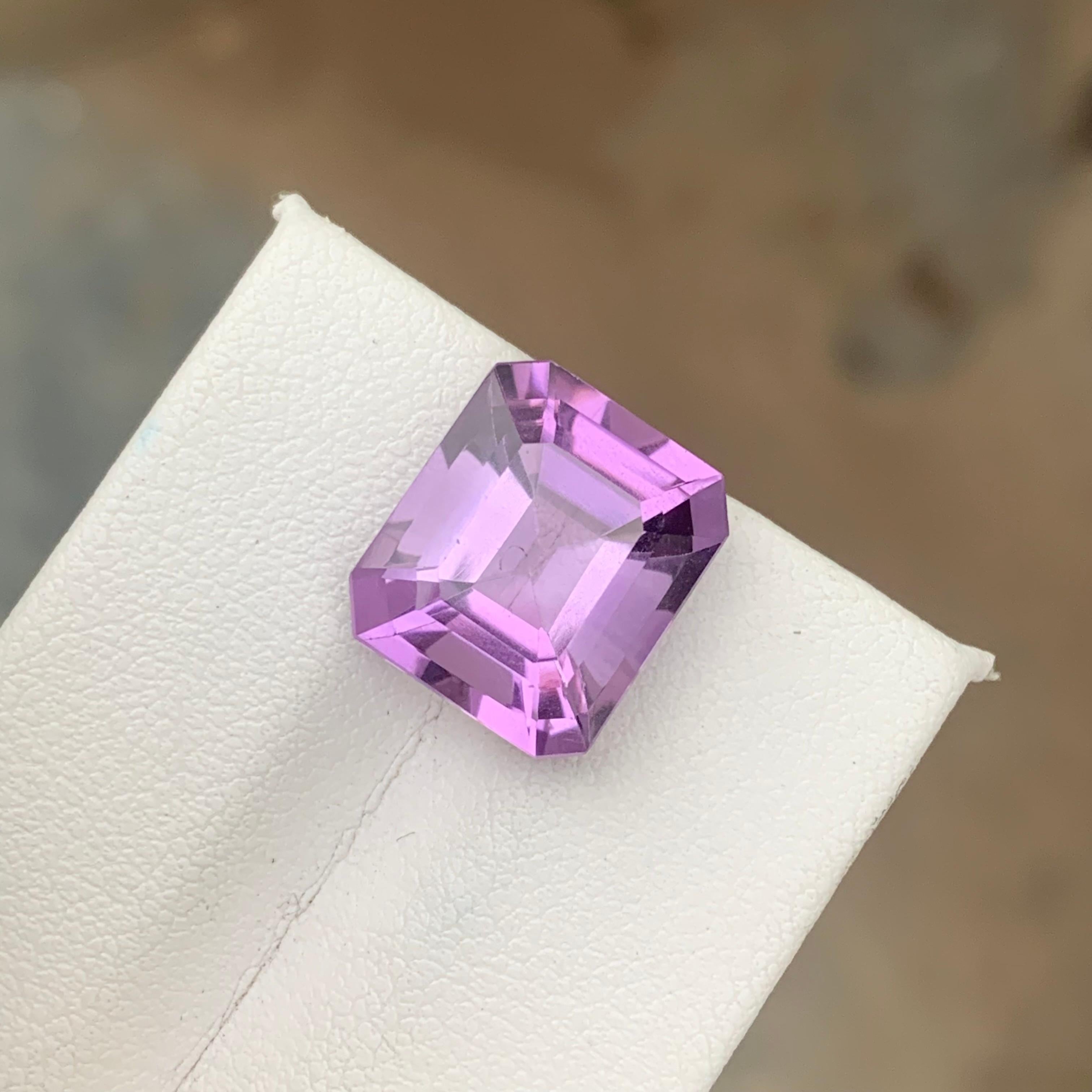 8.10 Carat Natural Loose Purple Amethyst Gemstone (Améthyste violette en vrac)  Pour la fabrication de bijoux en vente 4