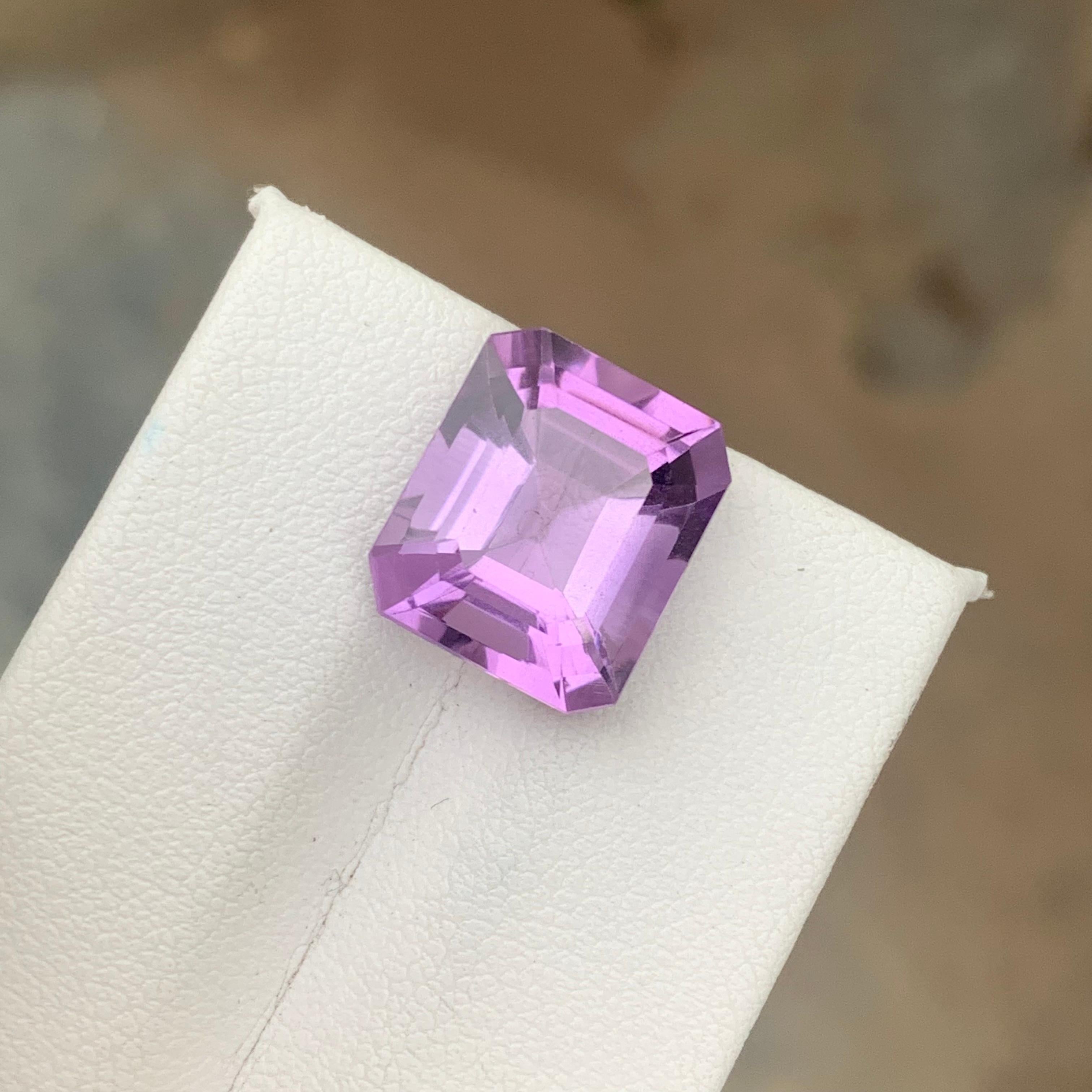 8.10 Carat Natural Loose Purple Amethyst Gemstone (Améthyste violette en vrac)  Pour la fabrication de bijoux en vente 5