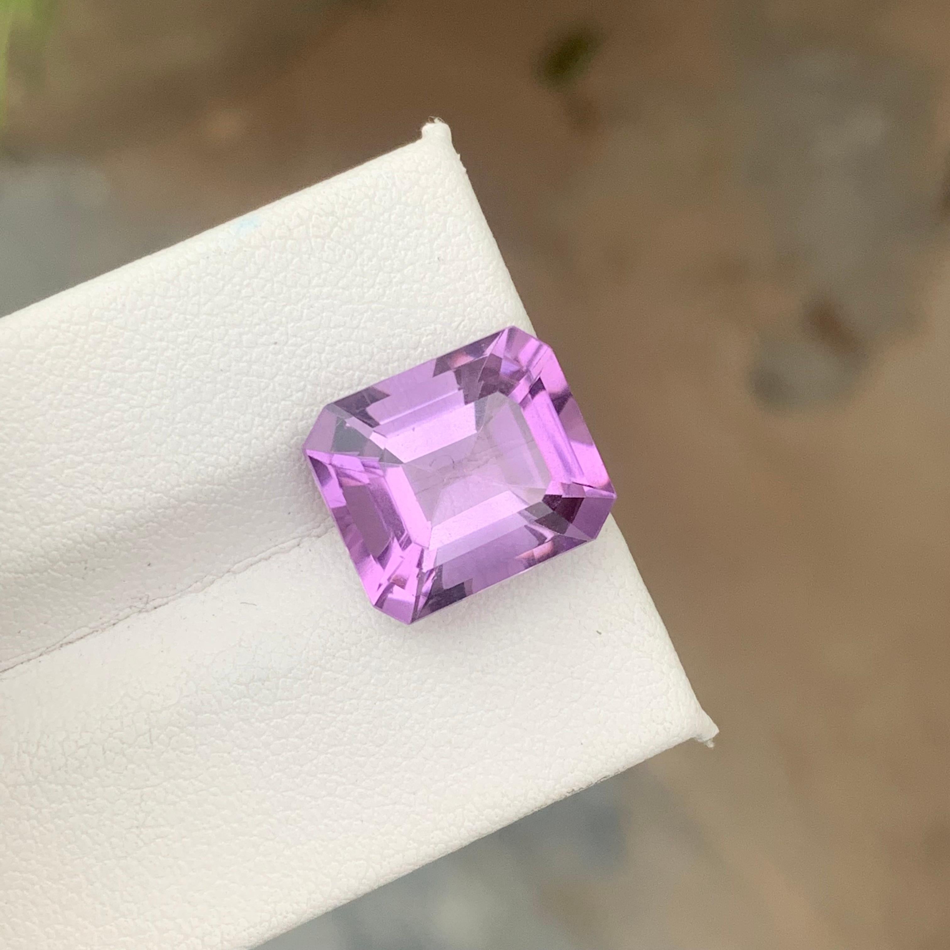 8.10 Carat Natural Loose Purple Amethyst Gemstone (Améthyste violette en vrac)  Pour la fabrication de bijoux en vente 6