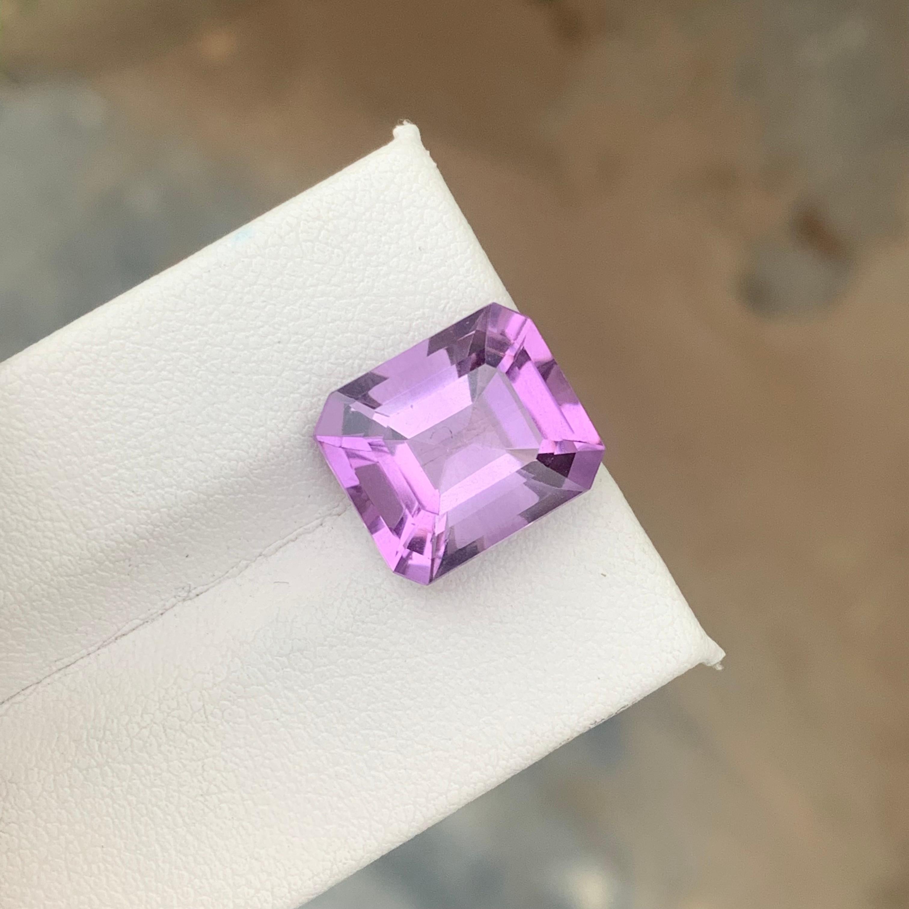 8.10 Carat Natural Loose Purple Amethyst Gemstone (Améthyste violette en vrac)  Pour la fabrication de bijoux Unisexe en vente