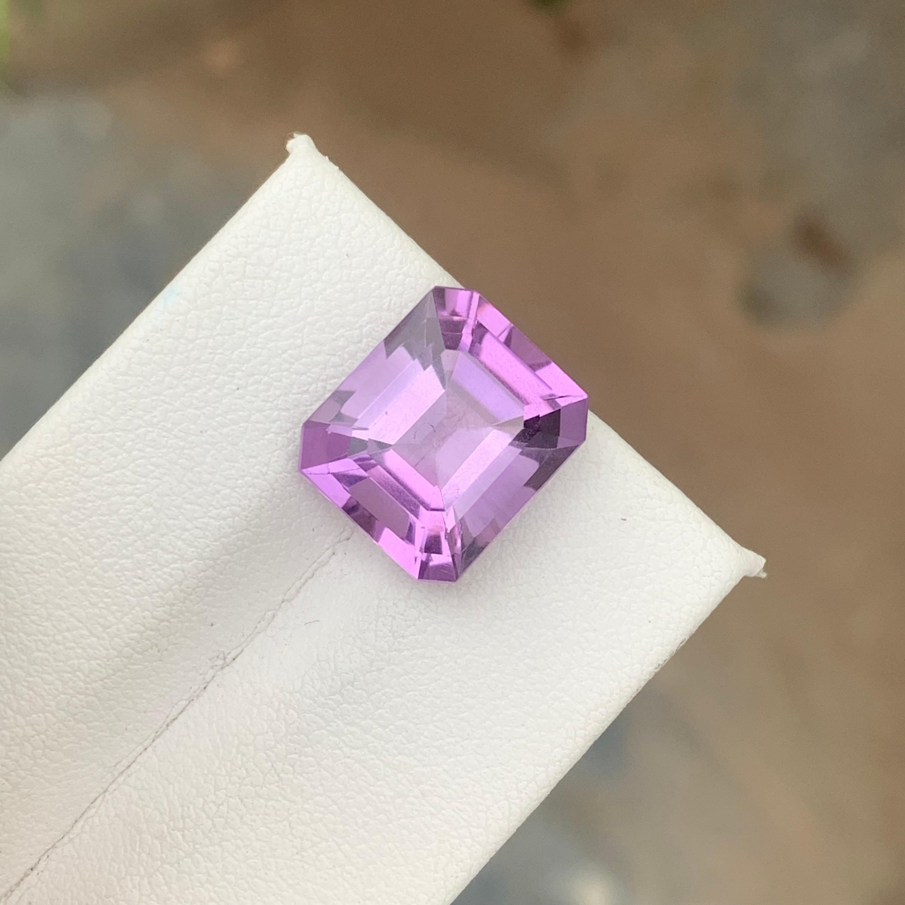 8.10 Carat Natural Loose Purple Amethyst Gemstone (Améthyste violette en vrac)  Pour la fabrication de bijoux en vente 1