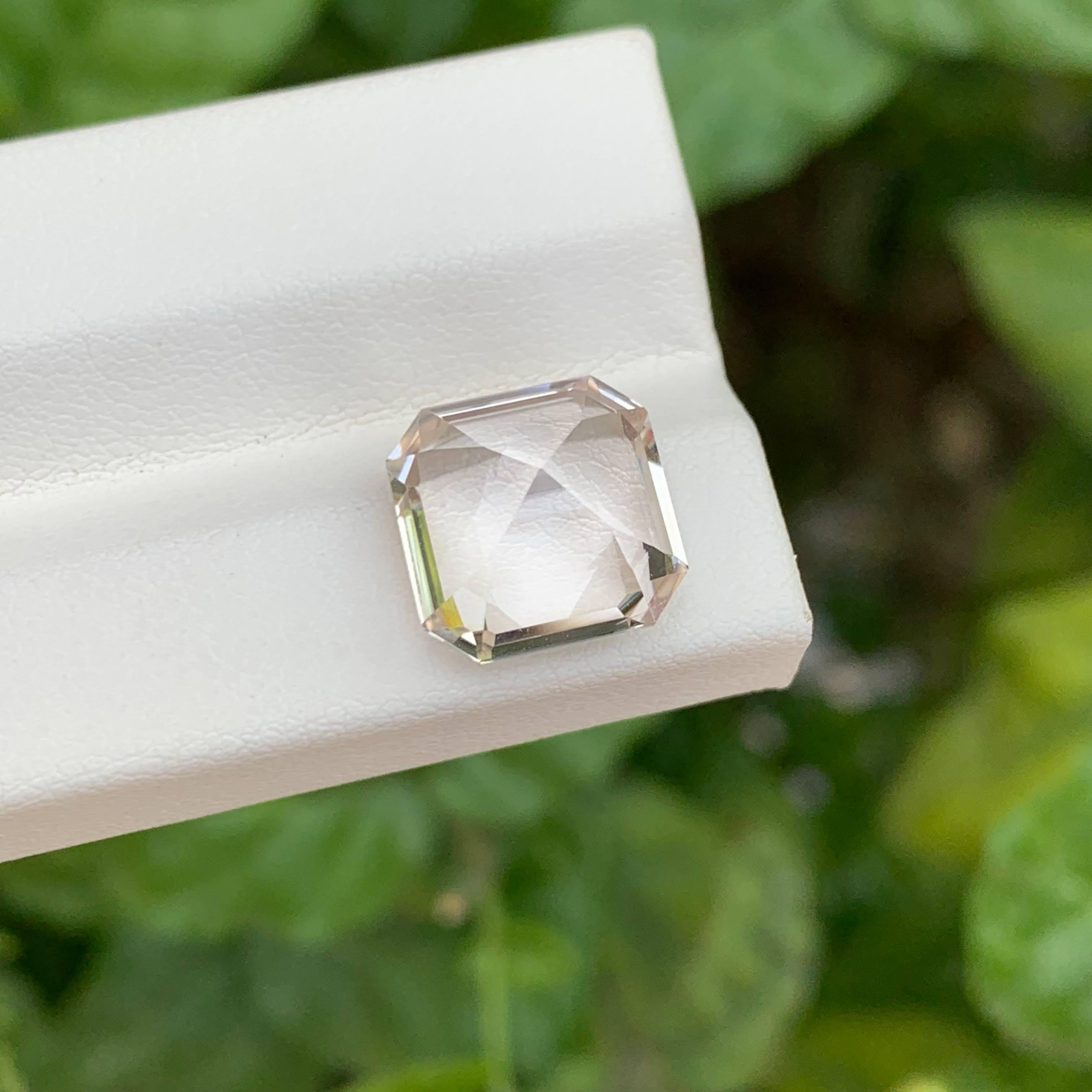 Weight 8.10 carats
Dimensions 11.1 x 11.1 x 7.9mm
Treatment None
Origin Pakistan
Clarity  Loupe Clean
Shape Octagon
Cut Asscher
NA


This stunning 8.10 carat natural Quality Topaz gemstone, expertly cut in the elegant Asscher style, showcases a