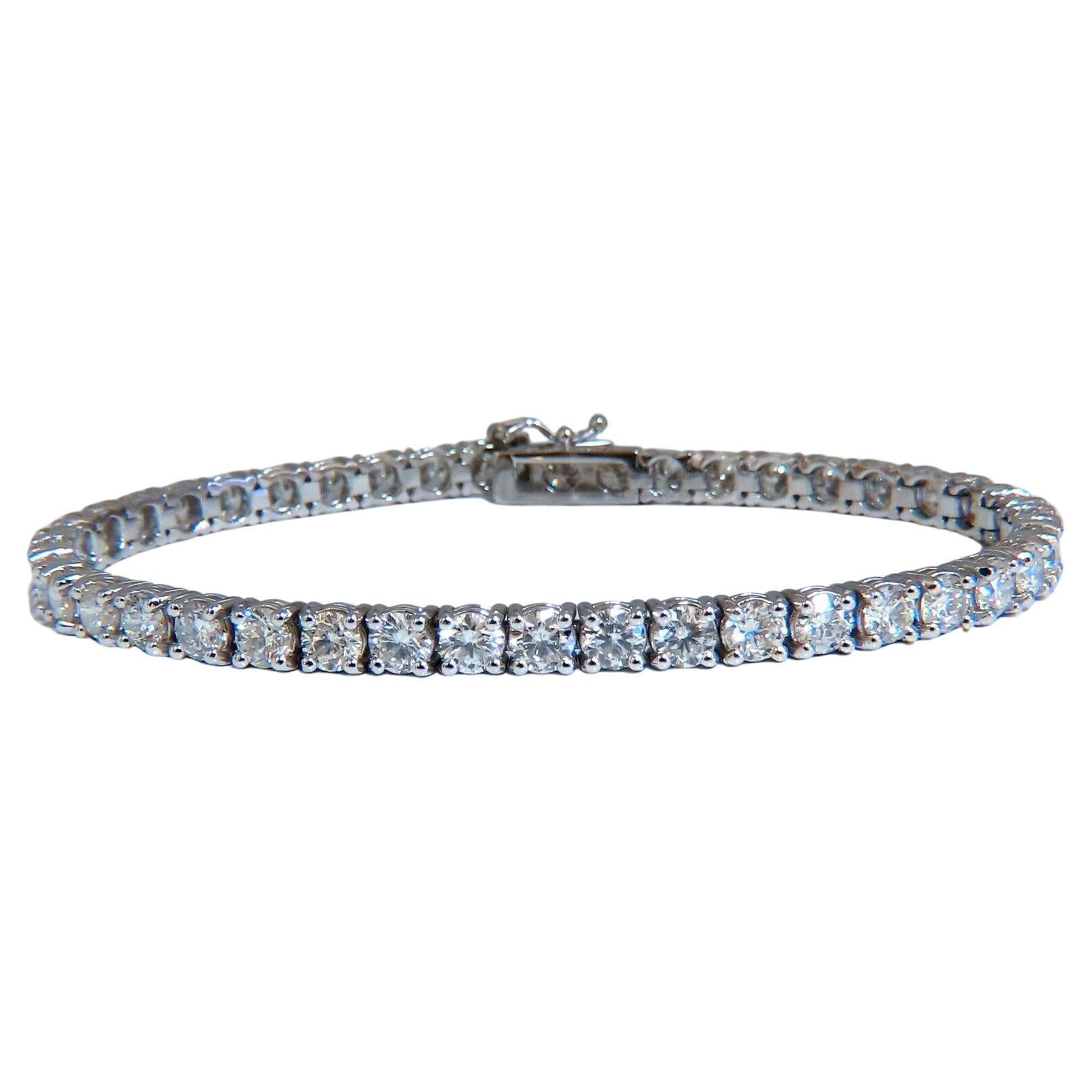 3.00 Natural Diamonds S Link Tennis Bracelet 14kt For Sale at 1stDibs