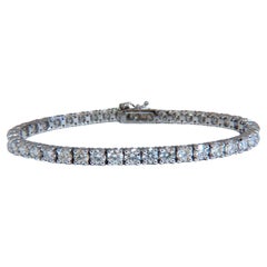 Bracelet tennis 14 carats avec diamants naturels de 8,10 carats