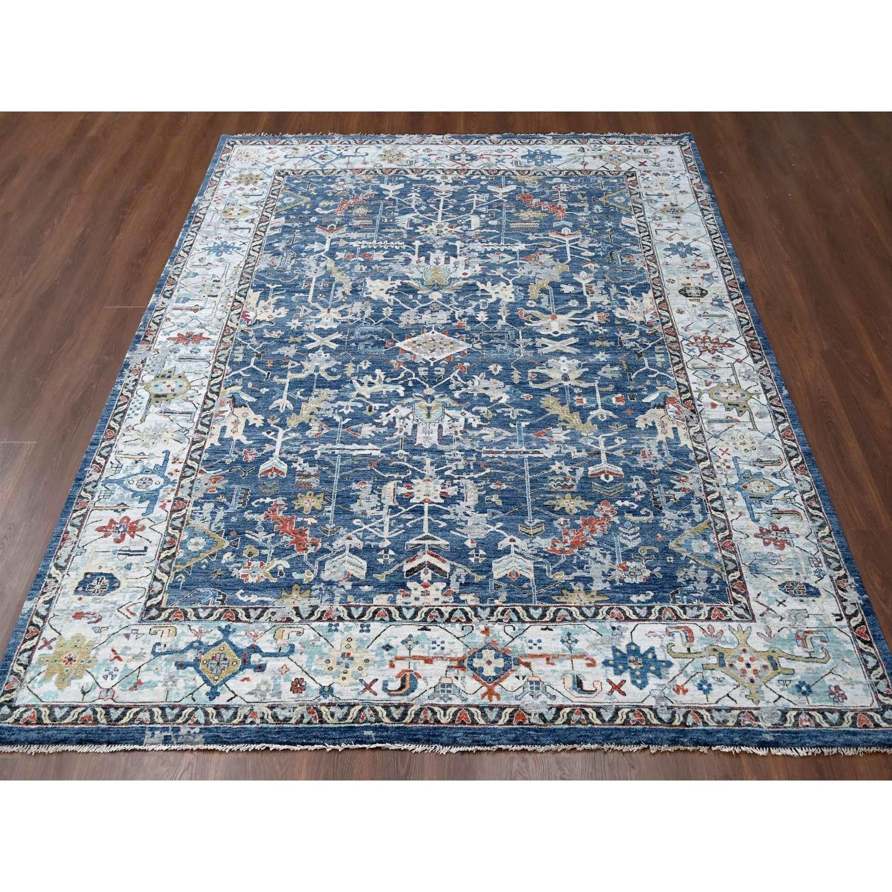 This is a truly genuine one-of-a-kind Pure Wool, Broken and Erased Persian Heriz All Over Design, Hand Knotted, Oriental Rug. It has been Knotted for months and months in the centuries-old weaving craftsmanship techniques by expert artisans
Primary