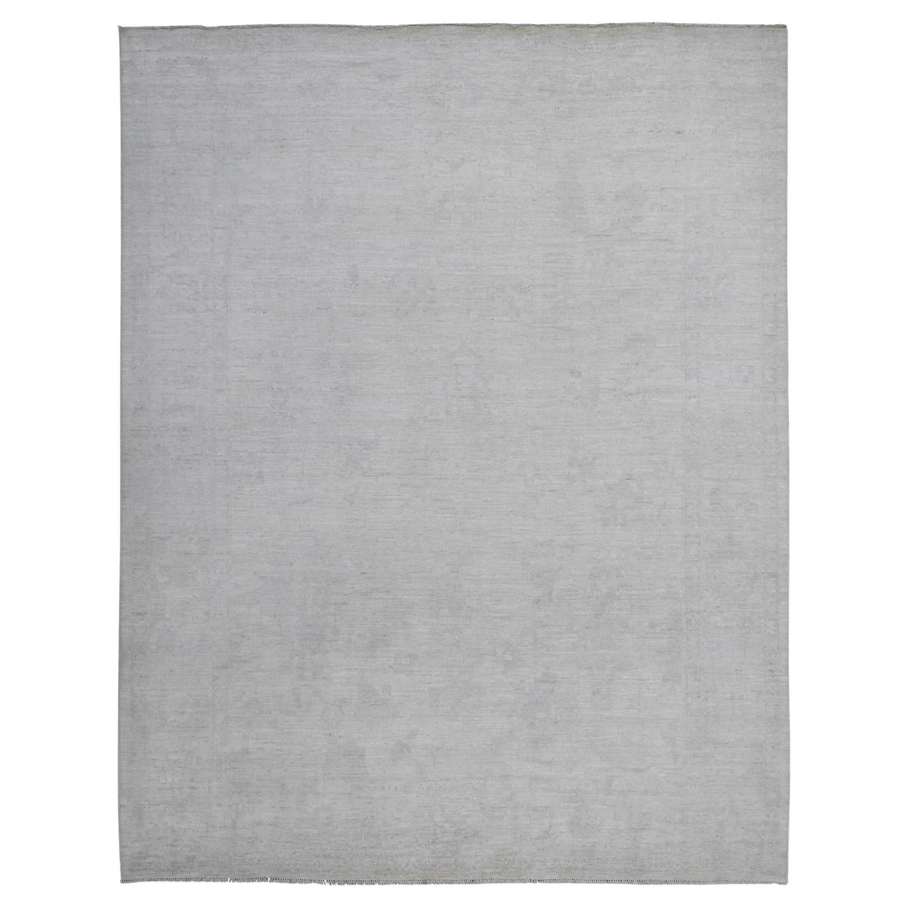 8
10 "x11
4" Winter White Vegetable Dyes Afghan Angora Oushak Orientteppich