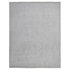 8
10 "x11
4" Winter White Vegetable Dyes Afghan Angora Oushak Orientteppich