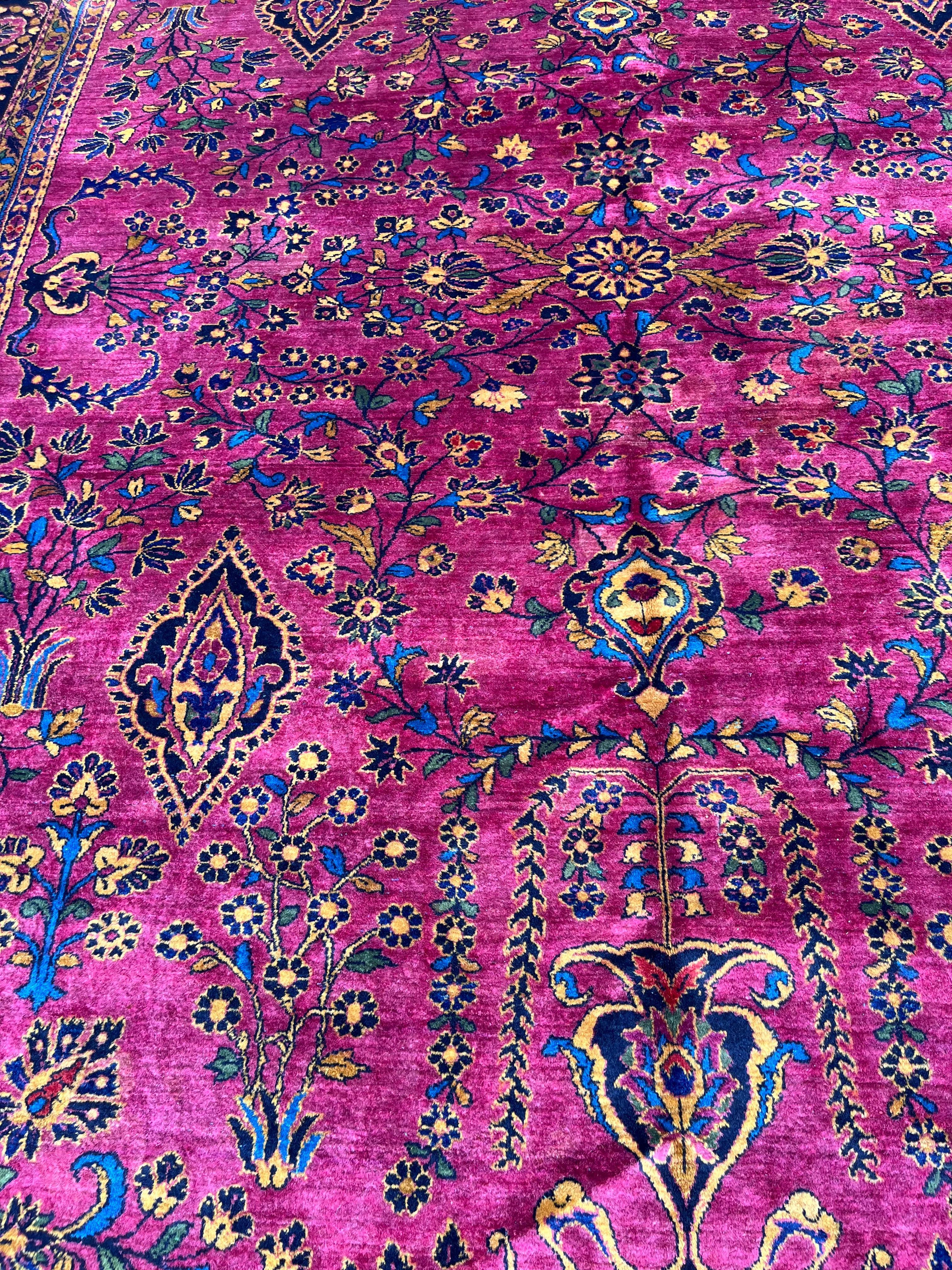 Agra Early 20th Cent. Indian Tuftanjian Sarouk For Sale