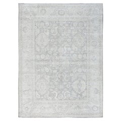 8
10 "x12
Charcoal Gray White Wash Peshawar Leaf Design Wolle Hand Knotted Rug