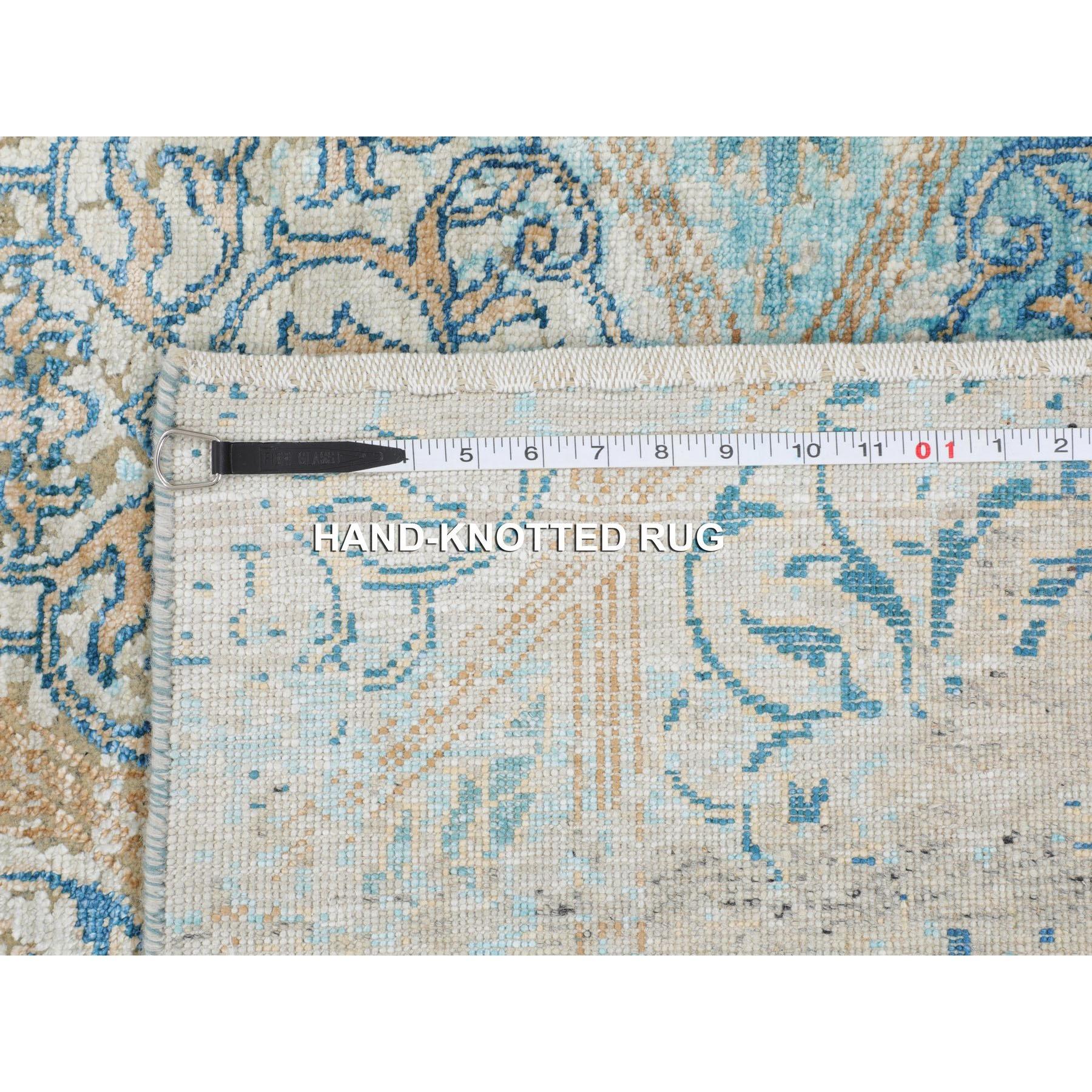 Alfombra De Seda Con Textura De Lana De 8'10 