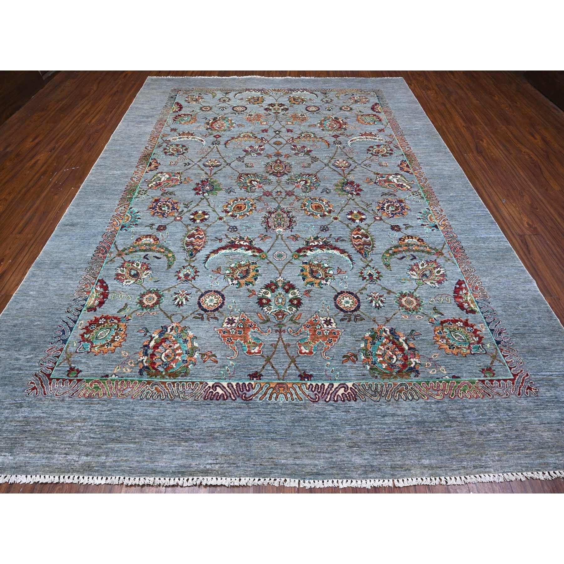 This is a truly genuine one-of-a-kind Hand Knotted Sultani Motif with Tabriz Shah Abbas Flower Design, Oriental Rug. It has been Knotted for months and months in the centuries-old weaving craftsmanship techniques by expert artisans.
Primary