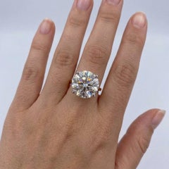 8.11 Carat Round Brilliant Diamond Solitaire Ring – GIA Flawless, D Color