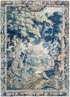 8×11 Flemish Verdure Tapestry 236×330cm Forest Landscape Tapestry c.1650