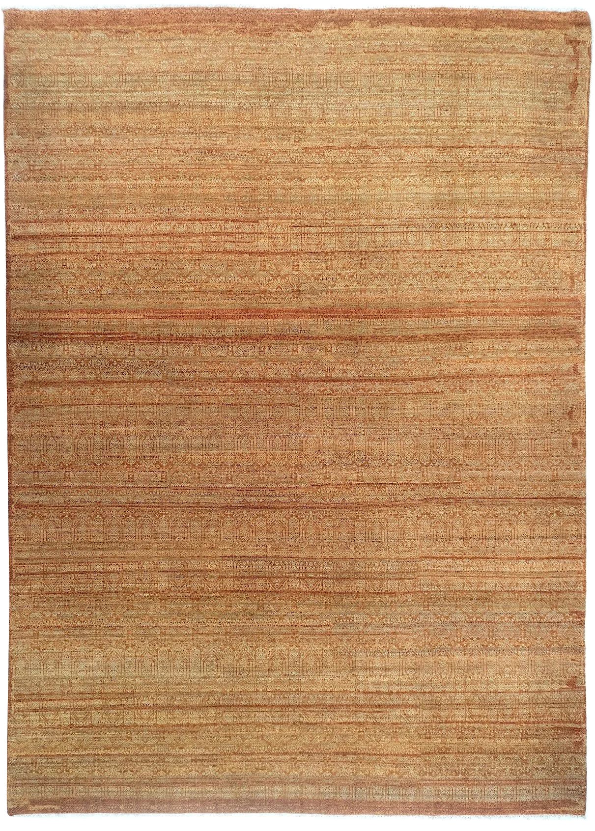 8'11" x 12'3" Kaylash Hand-Knotted Wool Rug – Transitional Indian Area Rug For Sale