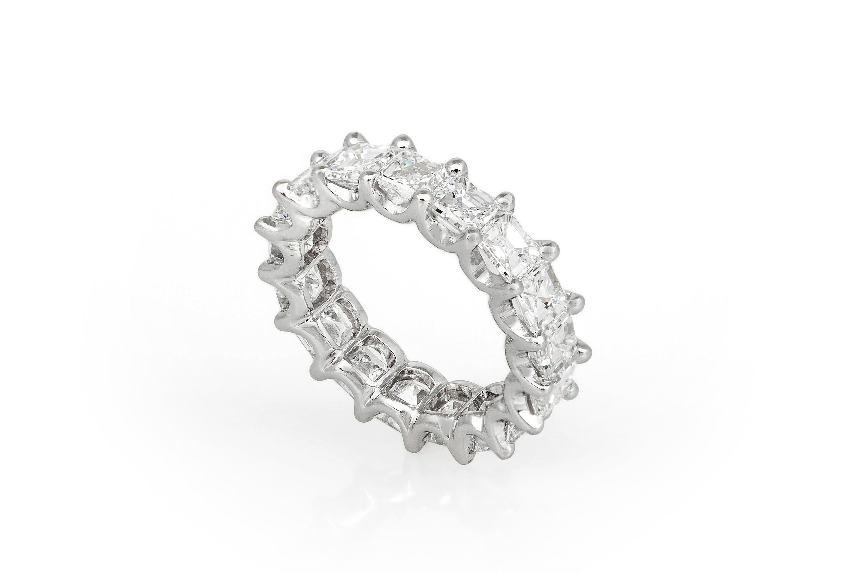 square diamond eternity ring