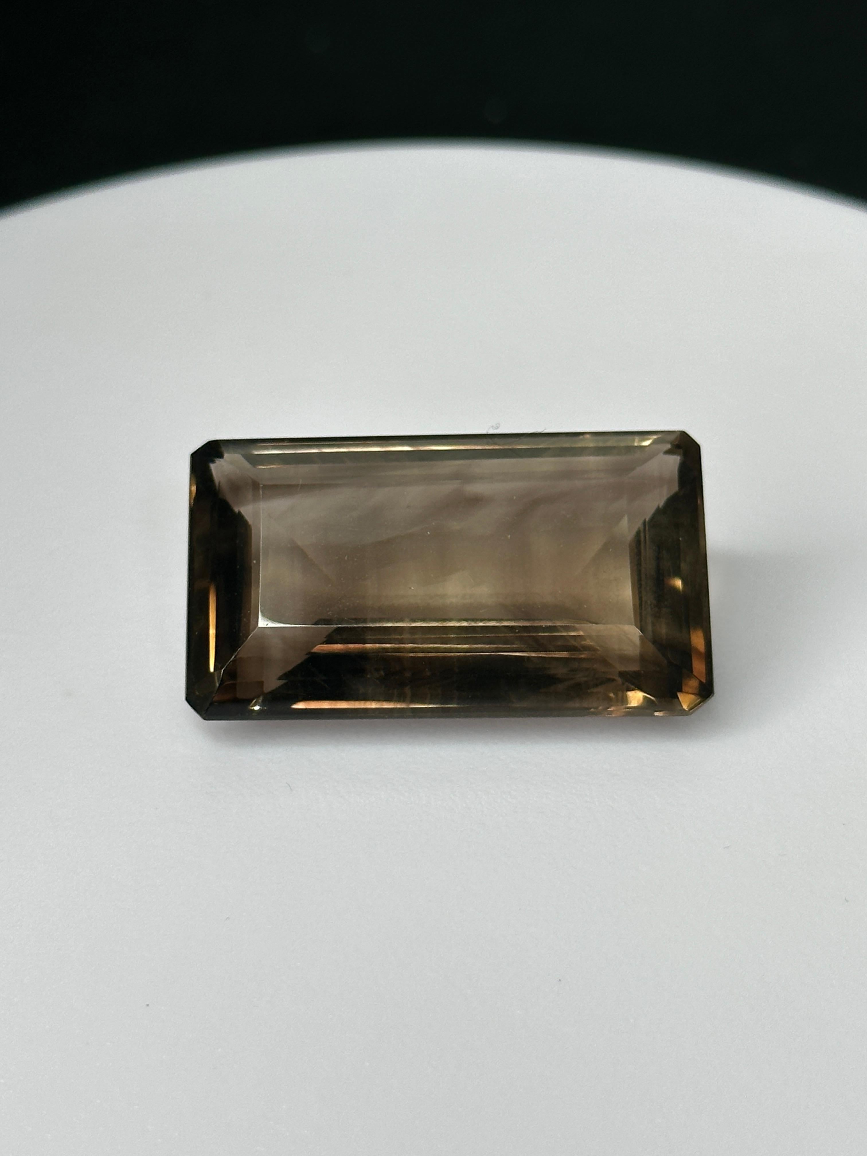 Oggetto da collezione:
81,20 carati di quarzo fumé marrone intenso
Questo splendido quarzo fumé, oltre alle sue enormi dimensioni, presenta un eccezionale colore marrone.
All'interno della gemma è possibile trovare una pletora di inclusioni di