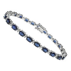 8.13ct Sapphire 0.50ct Diamond Bracelet
