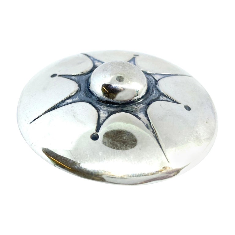 813H Silver 1962 Helsinki Finland E. Granit and Co Brooch at 1stDibs