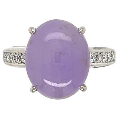 Lavender Jade Ruby 64 Diamond Necklace Earrings 17 Carat Jade Ring ...