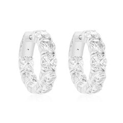 Diana M. 8.15 Carat Diamond Hoops 'Each Dia. 0.50'
