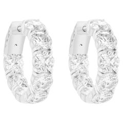 White Diamond Earrings
