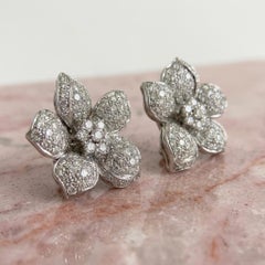 8.15 Carat Round Brilliant Cut Diamond Statement Earrings