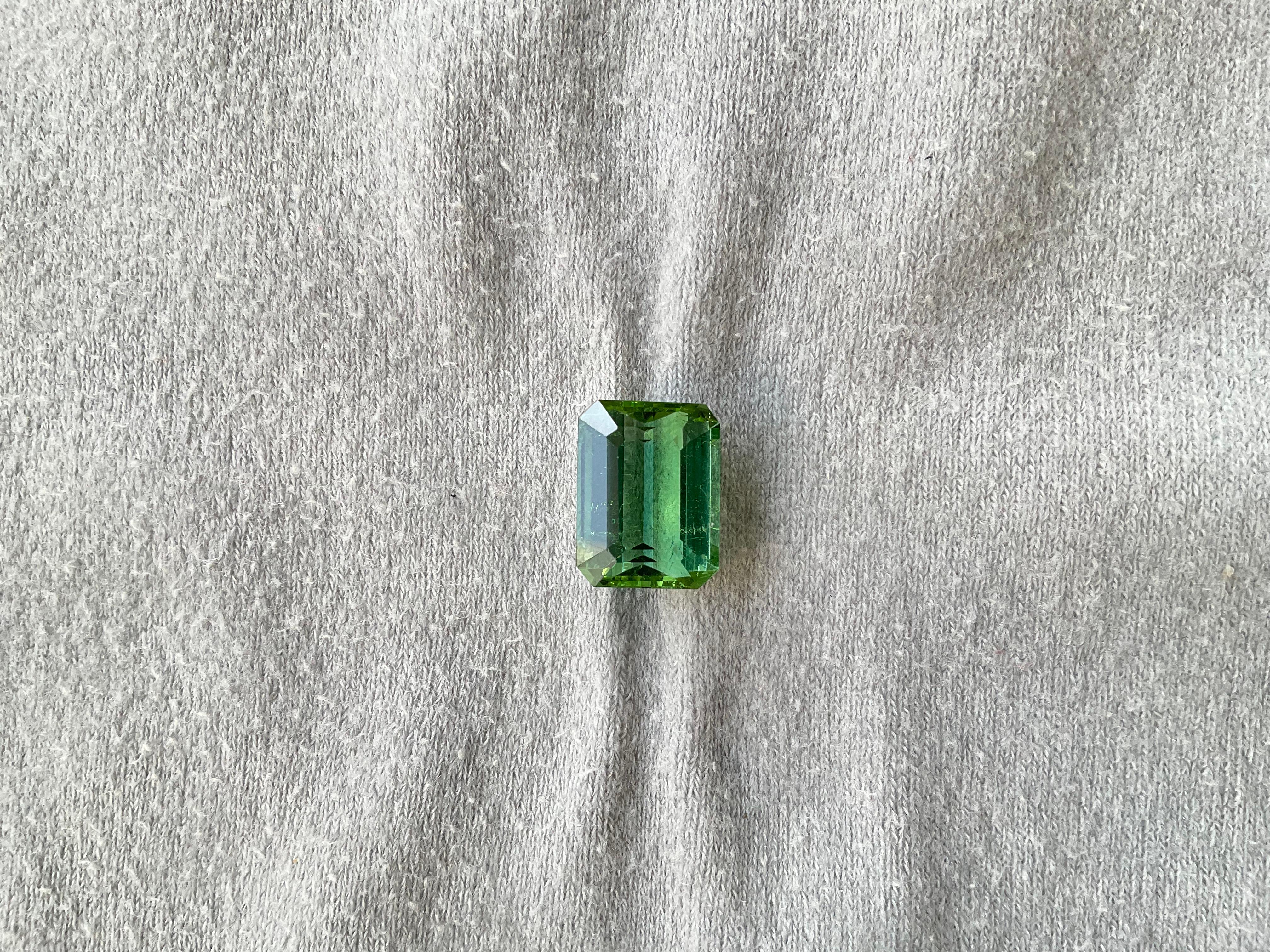 Pierre naturelle de taille supérieure, tourmaline verte octogonale facettée de 8.15 carats

Pierre précieuse - Tourmaline
Poids - 8,15 carats
Taille -  13x10x7 mm
Forme - Pierre taillée en octogone