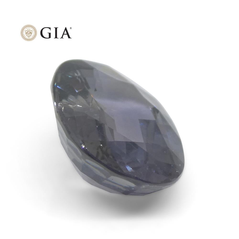 8.16ct Oval Grayish Violet to Pinkish Purple Sapphire GIA Certified For Sale 5