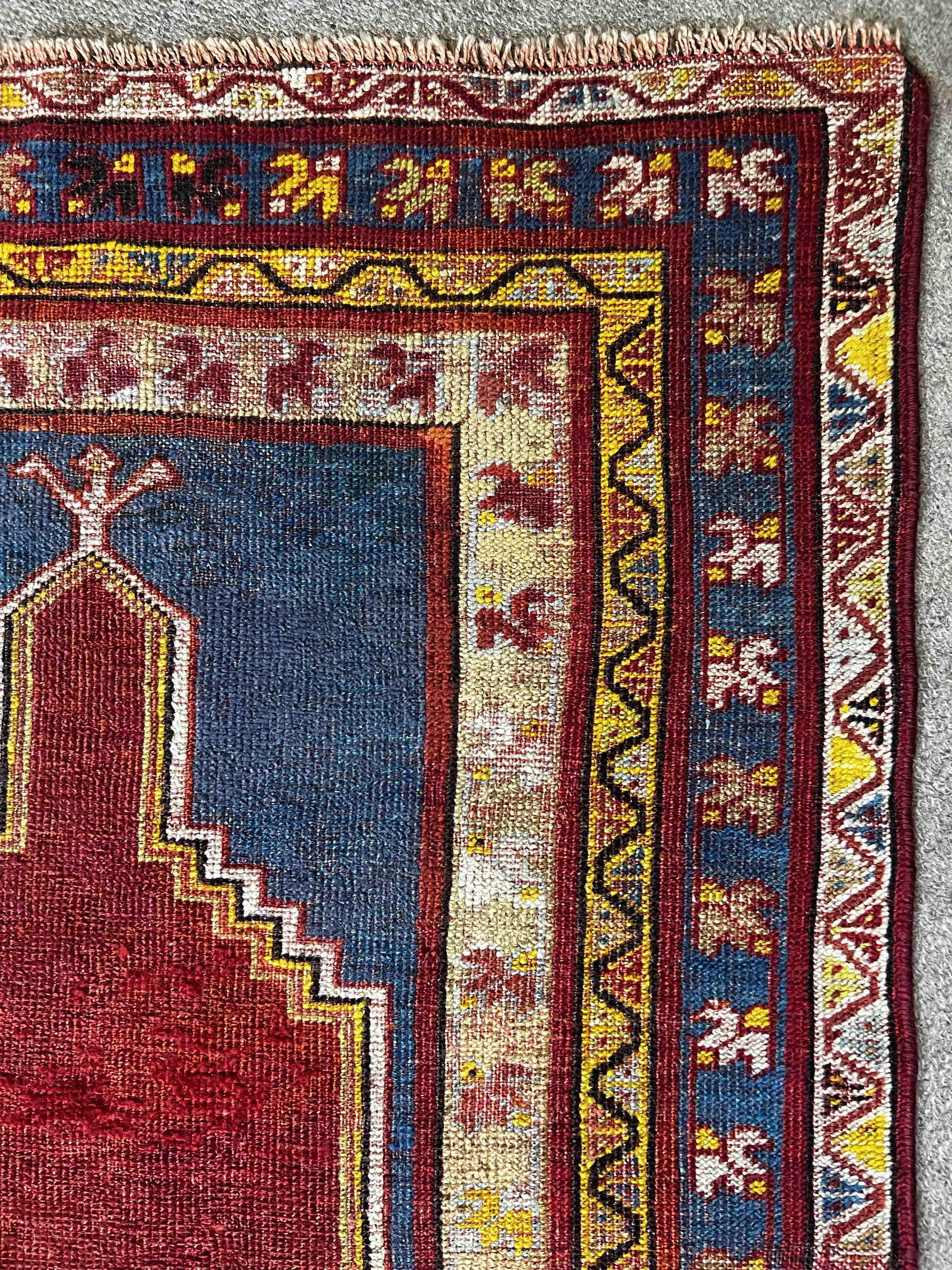 817 - Türkischer Teppich:: 19. Jahrhundert (Mitte des 20. Jahrhunderts) im Angebot