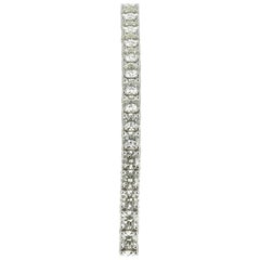8.18 Carat White Diamond Tennis Bracelets 18K WhiteGold /Line Bracelets /Riviera