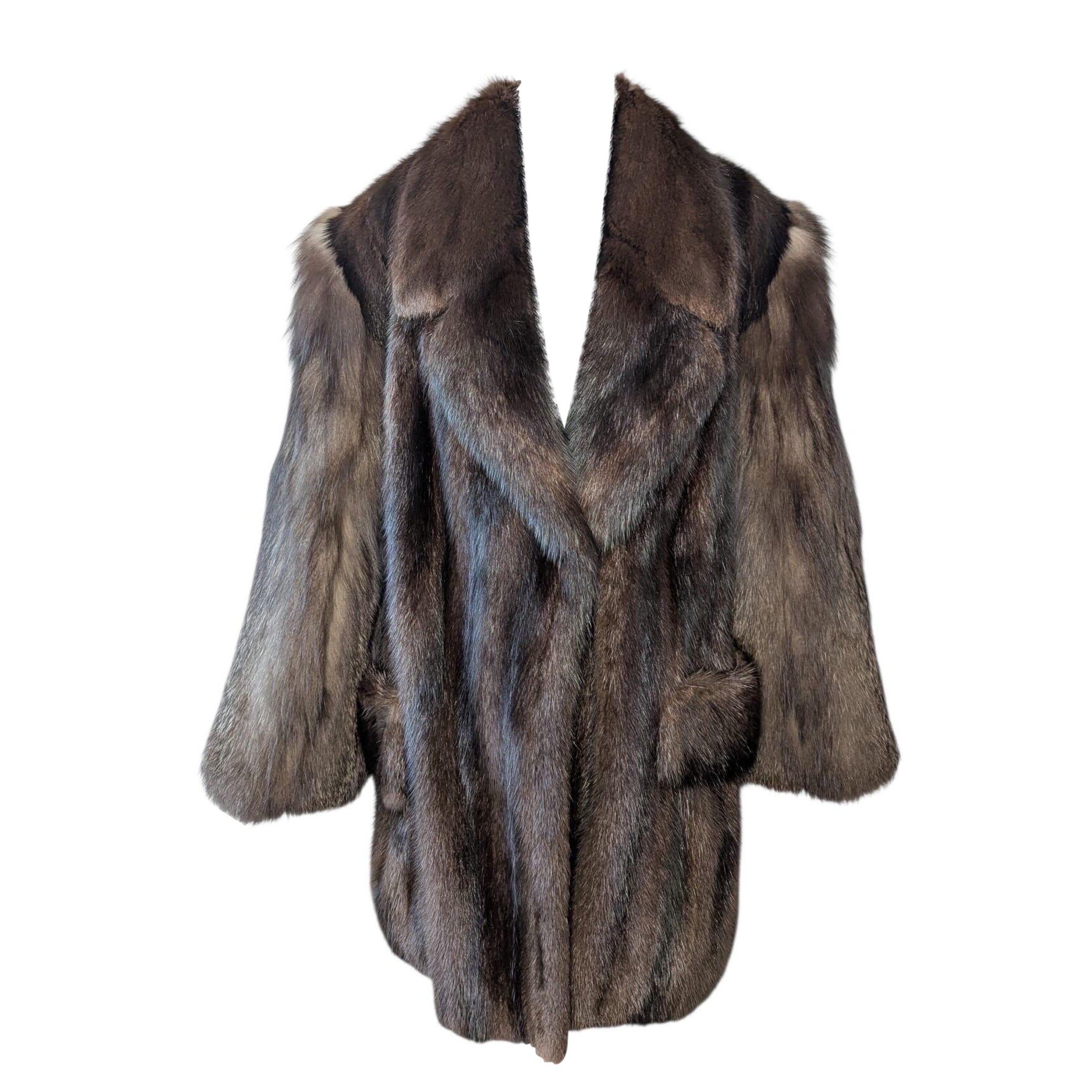 819 chaqueta de piel de visón unisex hombre 38/ S o 12/L mujer en venta