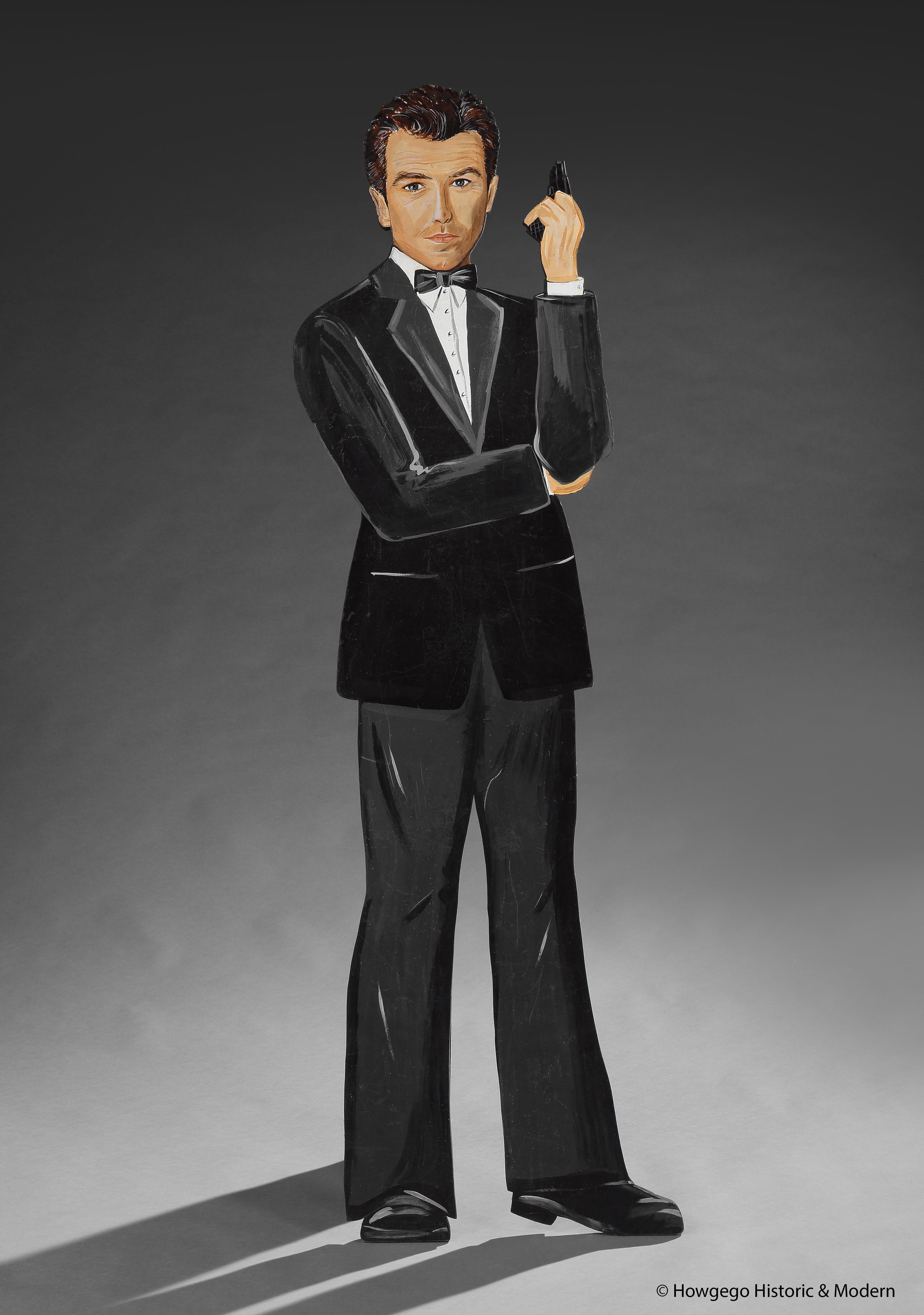 Fun conversation piece - James Bond in your home.
Great dumb waiter or prop, bigger than life size.
For the movie or film enthusiast. Measure: 81