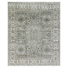 8
1 "x10
Ghost White, Mamluken-Dynastie Design, Ungefärbt 100% Wolle, Handgeknüpfter Teppich