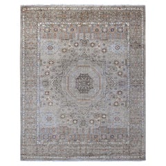 8
1 "x10
Gris 14ème siècle Mamluk Dynasty Design Rugs en laine noués à la main