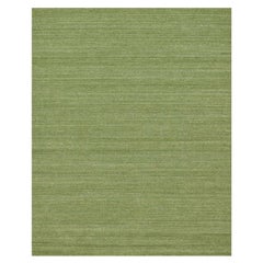 8
1 "x10
Olive Grün Einfarbig Modern Striae Design Weiche Wolle Handgewobener Teppich