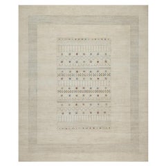 8
1 "x10
Weiß Modern Lori Buft Gabbeh Tierfiguren Handgeknüpfter Wollteppich