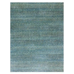 8'1 "x10'1" Greene & Greene senza bordi, annodato a mano a forma di diamante con motivo ripetitivo in lana R