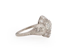 .82 Carat Art Deco Diamond Platinum Engagement Ring